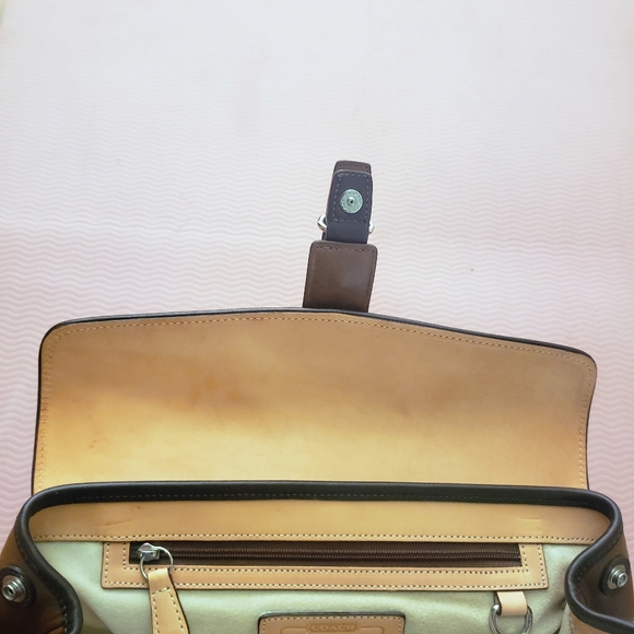 Coach Limited Edition 7547 Hampton Leather Satchel Brown Tan Y2K Vintage - Picture 7 of 16
